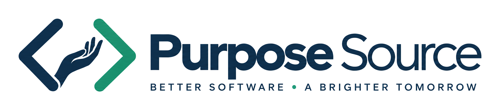 The horizontal lockup with a line of small type beneath the wordmark.